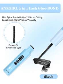 340pcs Cluster False Eyelashes, Mixed Curly Lash Extension Set, D-Curl Voluminous, DIY Lash Extension Kit, Soft Individual Lashes, Create Natural Y2K Makeup Look, Easy DIY Long-Lasting Lash Glue Sealing, DIY Lash Tweezers - Black - View 10