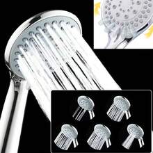 Shower Head & Slide Riser Rail Bracket Kit Chrome Adjustable Set With Soap Dish - Shower Head + Shower Base + Hose - View 5