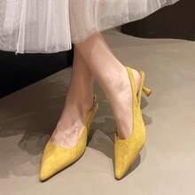 Sandalias para Vestidos Estilo de Hada Versión Coreana Zapatos para Mujeres Verano Nueva Moda Versátiles Tacones Altos para Chicas - Negro - Ver 4