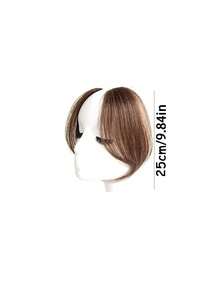 4/2pcs Fringe Wig Pieces, High-Temperature Resistant 10-Inch Double-Hair Clips For Sideburns, Air-Style Side Profile Fringe Backing Stickers, Natural "Double-Hair" Clips Like Silk, Wig Fringes, Women's Wigs, Styling Tools - Multicolor - View 7