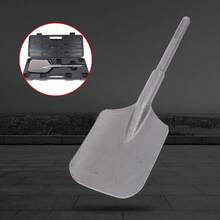 SHIOUCY Silver Clay Spade Chisel Bit 15.7x5.1in For Construction Demolition, Excavation Chisel Bit For Concrete Brick, Shovel Chisel Bit For Landscaping Trenching, Five-Pit Chisel Bit For Soil Shoveling - Modern - View 5