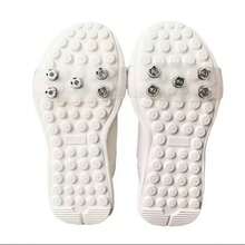 Transparent New 5-Tooth Ice Cleats Anti-Slip Shoe Covers, Outdoor Snow Hiking Climbing Crampons - White - View 2