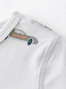 mini bala Kids Thermal Underwear Set, Soft & Antibacterial Fabric, Breathable, Cute Nordic Style Fall Winter Base Layer - Gray Blue - View 7