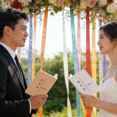 2pcs High-End Wedding Vow Books (His & Hers), 14cm X 10cm 32 Pages Bride's Wedding Notebook, Ideal For Renewing Vows - Bridal Shower Gift - Booklet - Includes Time Capsule, Full Of Love, Suitable For Back To School Season