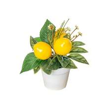 6-Inch Artificial Lemon Plant Potted Fake Lemon Tree, Small Potted Decor For Indoor/Outdoor, Home, Bathroom - A - View 13