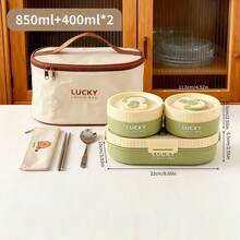 Hộp cơm trưa hình bầu dục bằng thép không gỉ 304, dung tích 850ml, hộp bento tái sử dụng chống rò rỉ, hộp đựng thức ăn trưa dung tích lớn di động, hộp đựng trái cây, salad, có thể dùng trong máy rửa chén và lò vi sóng, phù hợp cho học sinh và người lớn sử dụng ở trường học, văn phòng, cắm trại ngoài trời, dã ngoại, du lịch, chuẩn bị cho năm học mới. - Nhiều màu - Xem 28