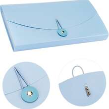 1-10pcs/Set 13 Pockets Receipt Organizer Pouch, Small Expandable Accordion Style File Folder With Labels, Long Receipt Size Storage Bag For Bills, Checks And Travel Documents - Accordion Style - View 4