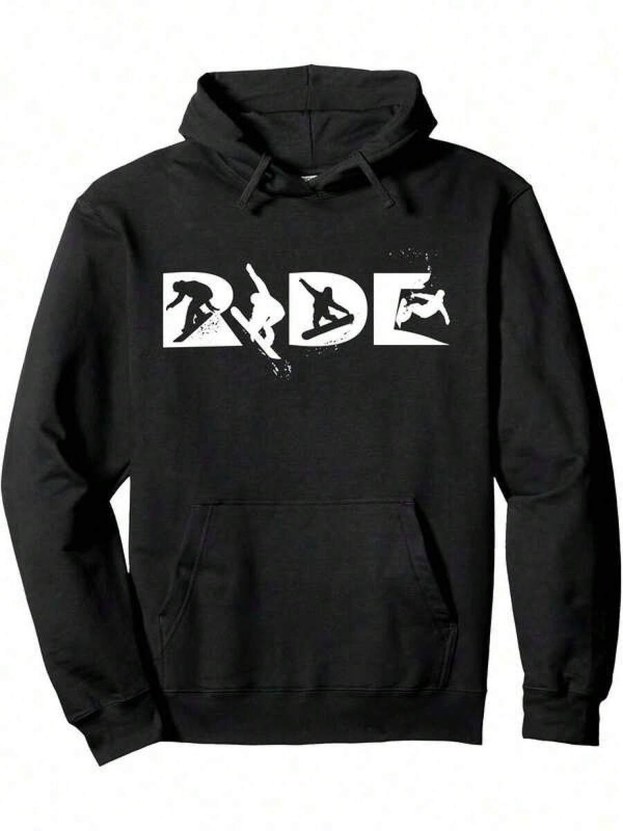 Men Outdoor Hoodies & Sweatshirts - Black - View 1