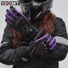 suomy Pink Lady Winter Waterproof Motorcycle Gloves Keep Warm Men Full Finger Moto Gloves Touch Screen Windproof Motorbike Riding Gloves - A - View 19
