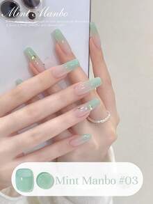 MISS SHAKA 10毫升 冬春美甲 情人节冰透明蓝绿色凝胶指甲油胶 2026 白色薄荷曼波风格 百搭流行美白指甲油 美甲沙龙家用DIY美甲用品 - 彩色 - 查看 12