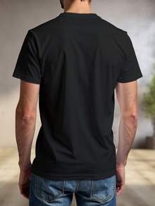 Camiseta Estampa Skate Colorido Estilo Urbano Unissex - Preto - Visão 3