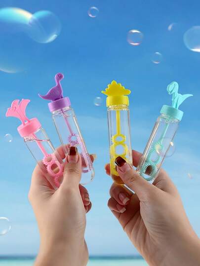 24 st dinosaurie-bubbelstavar med 3 hål, dinosaurietema-födelsedagsfest-bubbelstavar (bubbelvätska ingår ej), utomhusfesttillbehör, lämplig för födelsedagsfiranden, temaevenemang, 3/6/12/24 st