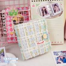 Mini 3-Inch Card Album With 20 Pages, Tweed Idol Card Holder, Mini Instant Camera Photo Album, Portable Loose-Leaf Folder, High-Quality Idol Fangirl Compact Card Case, Precise Metal Loose-Leaf Clasp, 1:1 Idol Visuals Personal Collection - Multicolor - View 12