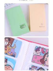 120-Slot Instant Camera Card Collection Album, Smile Design, High Capacity Scrapbook For Postcards, Greeting Cards, Small Cards - Single Piece - View 10