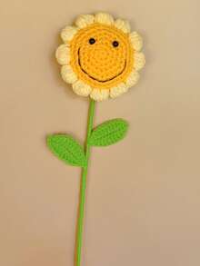 1件钩织向日葵礼物，适合生日、情人节、教师节、母亲节、父亲节、毕业季及其他场合 - 笑臉 - 查看 7