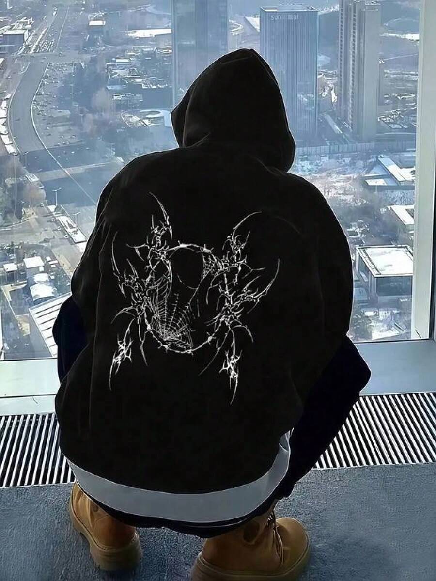 Men Outdoor Hoodies & Sweatshirts - Black - View 1