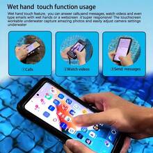 Túi đựng điện thoại chống sốc, chống nước 6.9 inch, ốp lưng điện thoại chống nước đa năng, có chân đế cảm ứng, phù hợp với mọi loại điện thoại, bảo vệ toàn diện cho điện thoại khi chụp ảnh dưới nước chuyên nghiệp, quà tặng mùa xuân. - Nhiều màu - Xem 11