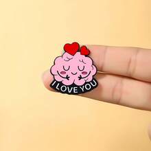 1 Ghim cài áo hình não bộ dễ thương - Có hình các nhân vật não bộ đang nâng vật, đọc suy nghĩ, khớp thần kinh và yêu thương, kèm theo dòng chữ hài hước, đế kim loại và viền đen, ghim cài áo bằng kim loại dành cho học sinh, nhà khoa học và những người yêu thích meme, có thể đeo hàng ngày hoặc làm quà tặng, phụ kiện thời trang chủ đề khoa học thần kinh đáng yêu. - Nhiều màu - Xem 8