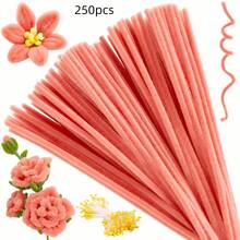 (Total 250pcs)100pcs Pipe Cleaners Craft Chenille Stems With 150pcs Flower Stamens For DIY Art Creative Crafts Party Decorations (12 Inch X 6mm), Art Projects, Handmade Decor, Decorative Stems, DIY Accessories - Multicolor - View 40