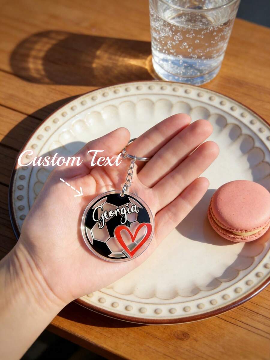 1pc Custom Engraved Keychain, Ideal For Daily Carry And Unique Personal Touch - Multicolor - View 1