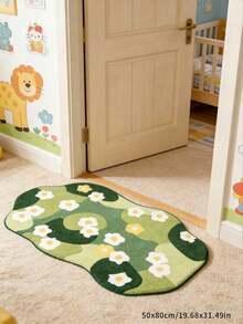 1 件装奢华绿色苔藓装饰地垫，超长花卉地毯 - 柔软绿色花卉地毯，自然灵感设计，尺寸不规则，可裁剪 1-5 厘米，装饰地毯，卧室装饰，小地毯，地毯，家居装饰，客厅地毯，客厅小地毯，卧室地毯，客厅家居装饰，户外地毯，可水洗地毯，毛绒地毯，绒毛地毯 - A - 查看 18