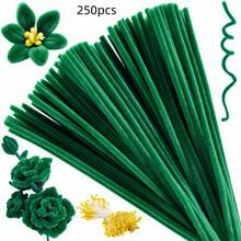 (Total 250pcs)100pcs Pipe Cleaners Craft Chenille Stems With 150pcs Flower Stamens For DIY Art Creative Crafts Party Decorations (12 Inch X 6mm), Art Projects, Handmade Decor, Decorative Stems, DIY Accessories - Multicolor - View 35