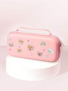 1 Set Cute Cat Design Compatible Accessories For Switch 2 (2025)/Switch NS/Switch OLED, Including Protective Case/Dock Cover/Storage Bag, TPU Soft Shell, Stylish & Practical, Portable Stand, Anti-Fall Anti-Scratch Anti-Fouling, Fashionable Romantic Gift - Multicolor - View 23