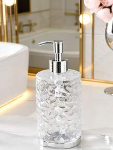 300/400ML/600ML Hotel Bathroom Shower Gel/Shampoo Refillable Bottle, Soap Dispenser - Transparent White - View 3