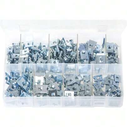 U-Nuts And J-Nuts. Zinc Plated. 250 Pieces. AB49N