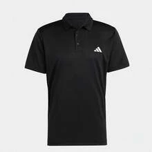 Nike Polo de tenis Adidas Fab, unicolor con logo, polo de manga corta de tenis de secado rápido para hombre, color negro - Negro - Ver 11