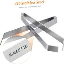 2件装不锈钢猪毛钳镊子，家禽除毛器，厨房拔毛器，鱼骨镊子，脱毛工具 - 查看 6