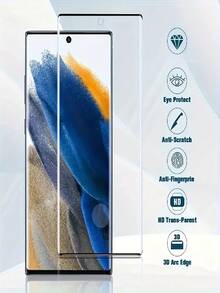 5 Packs Curved Tempered Glass Screen Protector Compatible With Samsung Galaxy S23 Ultra/S25 Ultra/S25 Edge/S25/S24/S23/S22/S21/Plus/FE Galaxy S10/S10+/S20/S20+ S25+/S24+/S23+/S22+/S21+ 9H Hardness, Fingerprint Compatibility, Ultra HD - Clear - View 6