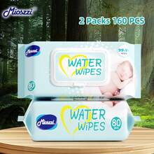 Mioszzi Baby Cleaning Wet Wipes 80pcs,Pure Water, Baby Wet Wipes, Gentle Baby Wipes For Youngsters,Thick & Moist For Newborns & Delicate Skin Care;600+ Count Ultra Soft For Face, Hands & Bottom Clean-2/8/10/12/20 Packs - White - View 11