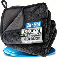 YITUMU Ultra-Fine Quick-Dry Microfiber Cleaning Cloth, High Absorbency Fast Drying Bath Towel, Available In 40X60 And 40X40 Cm, 600 Gsm, Suitable For Bathroom, Car And Home Cleaning - Grey Super Soft Microfiber Towel - Extra Large Car Drying Cloth - 600GSM - View 11