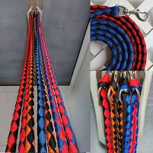 Horse Supplies - Thickened Horse Lead Rope, Large Silver Metal Buckle & Hook, 4-Strand Braided Horse Leash, Pet Leash - Multicolor - View 1