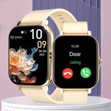 Smart Watch,1.83-Inch Touch Screen, Calling Function, Activity Tracking, Multiple Sports Modes, Call/Message Reminder, USB Charging, Compatible With Android & IOS, 240P Display, 180mAh Li-Ion Battery, Suitable As Holiday Gift - View 5