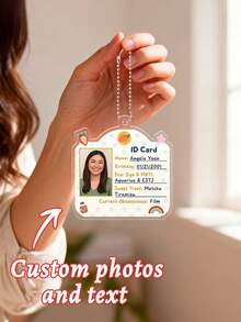 1pc Customizable Template/Teacher ID Card Template | Custom Teacher ID Badge | Name Badge | School & Homeschool ID Card | Custom Id Card Canva - Multicolor - View 2
