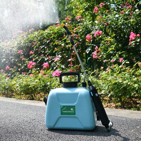 Pulverizador de agua para jardín de 8 l, pulverizador eléctrico para plantas, pulverizador de jardín, pulverizador de malezas