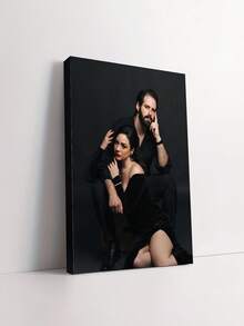 1幅定制帆布印刷海报,个性化帆布墙画,适用于浴室、卧室、办公室、客厅墙面装饰 - 彩色 - 查看 3