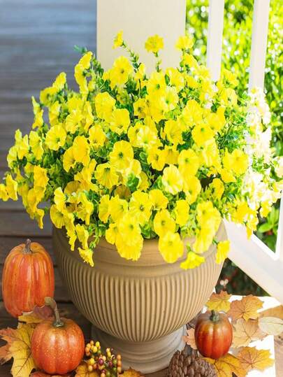 60/40/20/10pcs Artificial Bindweed Flower Bouquet, Single Stem Plastic Silk Dried Flower, Farmhouse Decor Fence Floral Arrangement