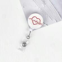 1pc Interesting Badge Reel Holder, Cute Retractable Nursing ID Badge Reel Clip Suitable For Nurses, Doctors, Hospitals And Office Workers - Multiple Styles - View 8