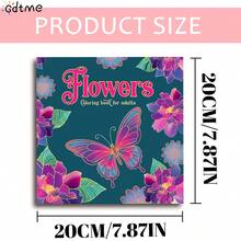 GDTME An Adult Coloring Book For Relaxation And Meditation, Featuring 24 Pages Of Mandalas, Beautiful Flowers, And Other Patterns. Exquisite And Unique, Mindfulness-Focused, Helps Relieve Work-Related Stress, Promotes Mental Health, And Makes A Great Birthday Gift, Anniversary Gift, Back-To-School Gift, Or Easter Gift For Family And Friends. Can Also Be Used As Stationery, Room Decor, Or Office Supplies. Size: 7.9 X 7.9'', Give 5 Stickers. - Relaxation Meditation - View 9