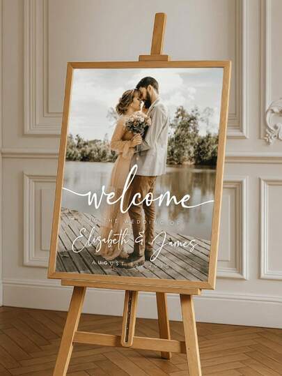Cartel de bienvenida a la boda, Cartel de ensayo de boda, Cartel de dirección de boda, Cartel de dirección de boda al aire libre