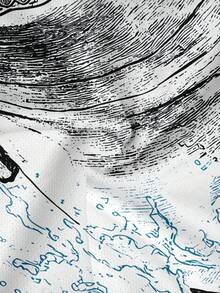 Men's Round Neck Shark Print Casual Vacation Short Sleeve T-Shirt - Multicolor - View 3