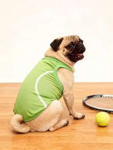 LUCKIE LABO 2件装 GAME DAY 经典赛季球形图案印花背心，适合吉娃娃等小型犬，保暖透气，减少掉毛，室内外运动皆宜，猫狗适用。 - 彩色 - 查看 4