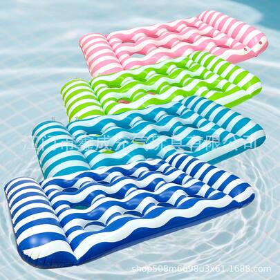 1件装充气漂浮水上躺椅，加厚水上漂浮床躺椅，充气泳池，是夏季户外泳池派对、团队建设活动和郊游的理想之选。