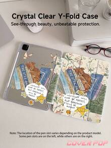 Cat Flower Collage Case Compatible With Air 4/5 10.9 Inch, 7/8/9th 10.2 Inch, (A16) 11 Inch 11th Generation 2025,Built-In Pencil Slot Compatible With Samsung Galaxy Tab A9 11 Inch, Tab A9 8.7 Inch, Cute Style Case, Back To School, Valentine's Day - Multicolor - View 2