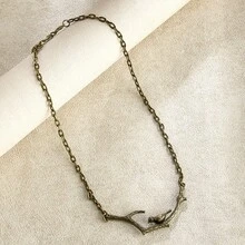 1件欧美跨境珠宝，时尚简约精致鸟/燕子吊坠项链，女士短款颈链 - NK1576 - 查看 14