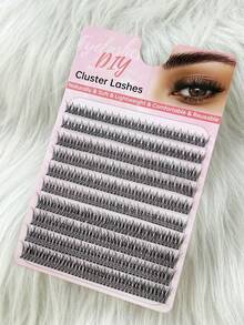 410 Pcs C Curl Cluster Lashes 10 Rows Fishtail Individual Eyelashes Extension DIY Soft Lashes Extension Natural Look Professional Clusters Eyelashes Extensions Makeup Tool 10-14mm Mixed Length False Eyelashes Fake Lashes Individual Lashes - C - View 3