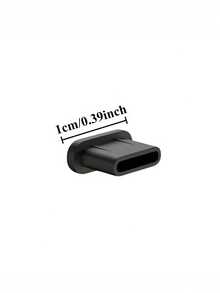10/1 pieza Tapón antipolvo para puerto de carga USB Tipo C - Cubierta protectora de silicona Tipo C para teléfonos y tabletas, suave y flexible, a prueba de polvo y resistente a arañazos, en negro y blanco, para smartphones, cámaras, lectores electrónicos - Multicolor - Ver 3